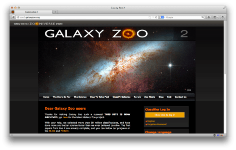 A reminder of what Galaxy Zoo 2 looked like!
