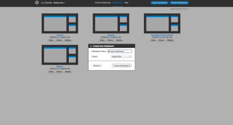 Create a New Dashboard