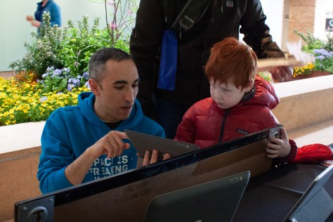Sharing the Zooniverse app, suitable for all ages