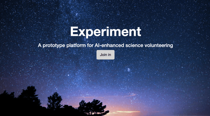 Zooniverse and Experiment